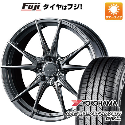 【新品国産車用5穴114.3】 夏タイヤ ホイール4本セット 225/60R18 ヨコハマ ジオランダー CV G058 WEDS ウェッズ F-ZERO FZ-2 8J 18インチ(送料無料)｜フジ スペシャルセレクション