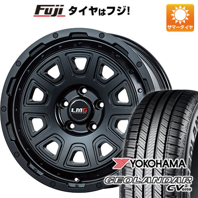 【新品】デリカD5 夏タイヤ ホイール4本セット 225/70R16 ヨコハマ ジオランダー CV G058 レアマイスター LMG DS-10 マットブラック 7J 16インチ(送料無料)|フジ スペシャルセレクション