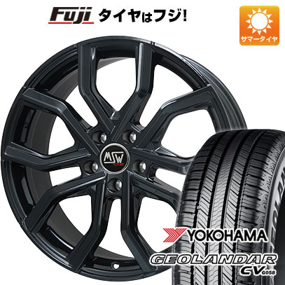 【新品国産車用5穴114.3】 夏タイヤ ホイール4本セット 225/55R19 ヨコハマ ジオランダー CV G058 MSW by OZ Racing MSW 41(グロスブラック) 7.5J 19インチ(送料無料)|フジ スペシャルセレクション
