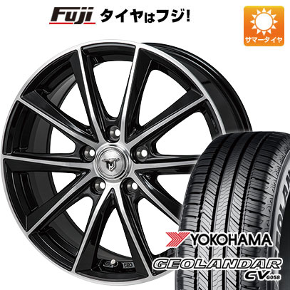 【新品国産車用5穴114.3】 夏タイヤ ホイール4本セット 225/60R18 ヨコハマ ジオランダー CV G058 モンツァ JPスタイル MJ01 7.5J 18インチ(送料無料)