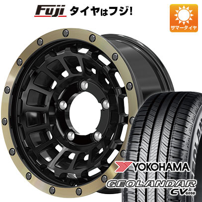 【新品】ジムニーシエラ/ジムニーノマド 夏タイヤ ホイール4本セット 225/70R15 ヨコハマ ジオランダー CV G058 ホットスタッフ バークレイハードロック ローガン 6J 15インチ(送料無料)