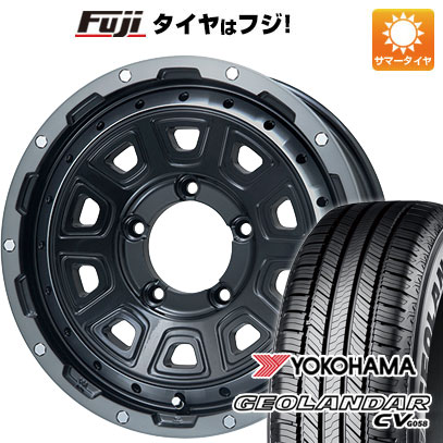【新品】ジムニーシエラ/ジムニーノマド 夏タイヤ ホイール4本セット 195/80R15 ヨコハマ ジオランダー CV G058 レアマイスター LMG DS-10 ブラック/ブラッククリアリム 5.5J 15インチ(送料無料)