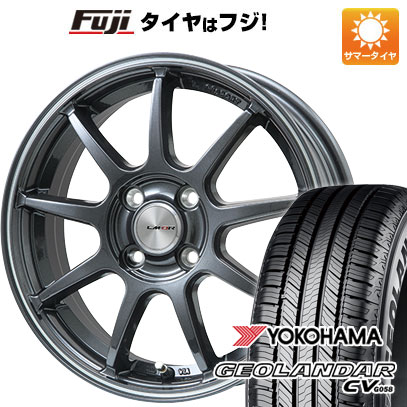 【新品】ライズ/ロッキー(ガソリン) 夏タイヤ ホイール4本セット 195/65R16 ヨコハマ ジオランダー CV G058 レアマイスター LMスポーツ LM-QR ガンメタ/ラインポリッシュ 6J 16インチ(送料無料)|フジ スペシャルセレクション