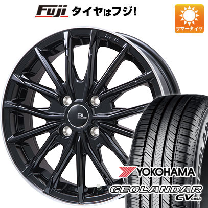 【新品】ライズ/ロッキー(ハイブリッド) 夏タイヤ ホイール4本セット 195/65R16 ヨコハマ ジオランダー CV G058 ブランドルライン DF-10M グロスブラック/リムポリッシュ 6.5J 16インチ(送料無料)|フジ スペシャルセレクション