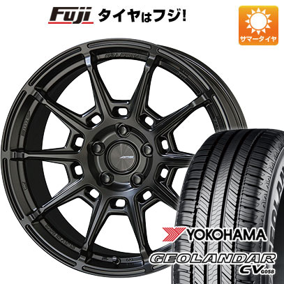 【新品国産車用5穴114.3】 夏タイヤ ホイール4本セット 225/55R19 ヨコハマ ジオランダー CV G058 共豊 ガレルナ レフィーノ 8J 19インチ(送料無料)｜フジ スペシャルセレクション