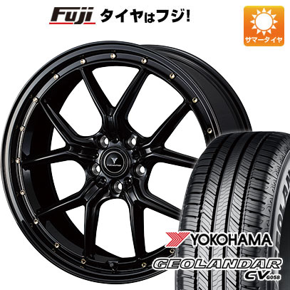 【新品国産車用5穴114.3】 夏タイヤ ホイール4本セット 225/60R18 ヨコハマ ジオランダー CV G058 WEDS ウェッズ ノヴァリス アセット S1 8J 18インチ(送料無料)|フジ スペシャルセレクション