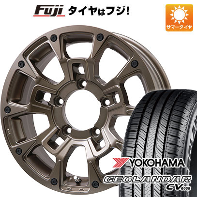 【新品】ジムニーシエラ/ジムニーノマド 夏タイヤ ホイール4本セット 215/70R16 ヨコハマ ジオランダー CV G058 ビッグウエイ B-LUGNAS BRD(マットブロンズ) 5.5J 16インチ(送料無料)