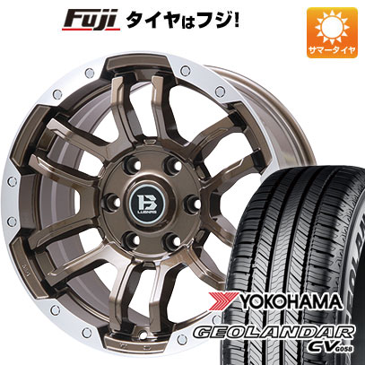 【新品】プラド/ハイラックス 夏タイヤ ホイール4本セット 265/60R18 ヨコハマ ジオランダー CV G058 ビッグウエイ B-LUGNAS FRD(ブロンズ/リムポリッシュ) 8J 18インチ(送料無料)|フジ スペシャルセレクション