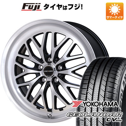 【新品国産車用5穴114.3】 夏タイヤ ホイール4本セット 215/50R18 ヨコハマ ジオランダー CV G058 モンツァ ジェクシス GM210 7.5J 18インチ(送料無料)