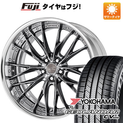 【新品国産車用5穴114.3】 夏タイヤ ホイール4本セット 225/55R19 ヨコハマ ジオランダー CV G058 WORK ワーク シュヴァート ブルネン 8J 19インチ(送料無料)