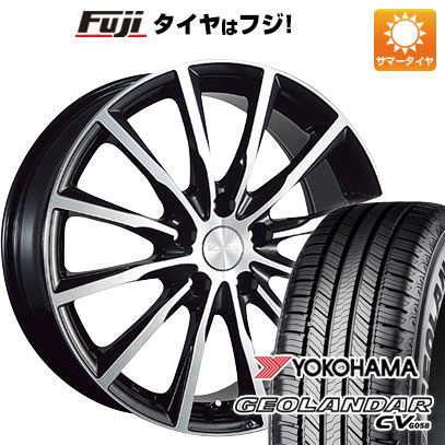 【新品国産車用5穴114.3】 夏タイヤ ホイール4本セット 215/50R18 ヨコハマ ジオランダー CV G058 ブリヂストン バルミナ A12 7.5J 18インチ(送料無料)|フジ スペシャルセレクション