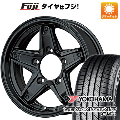 【新品】ジムニー 夏タイヤ ホイール4本セット 175/80R16 ヨコハマ ジオランダー CV G058 レアマイスター LMG エトナ(マットブラック) 5.5J 16インチ(送料無料)｜フジ スペシャルセレクション