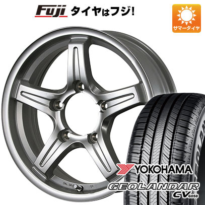 【新品】ジムニーシエラ/ジムニーノマド 夏タイヤ ホイール4本セット 195/80R15 ヨコハマ ジオランダー CV G058 TWS グランヴァード NEO 5.5J 15インチ(送料無料)