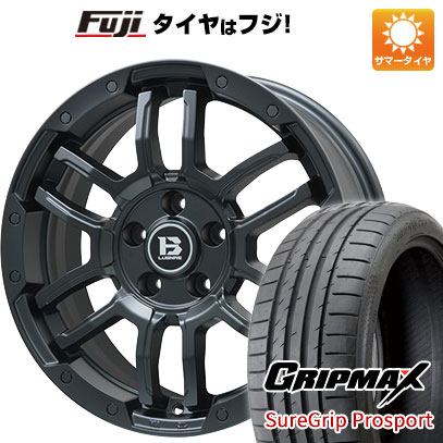 【新品国産車用5穴114.3】 夏タイヤ ホイール4本セット 215/45R18 グリップマックス シュアグリップ PRO SPORT BSW（限定） ビッグウエイ B-LUGNAS FRD(マットブラック) 7.5J 18インチ(送料無料)｜フジ スペシャルセレクション