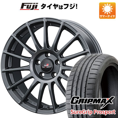 【新品国産車用5穴100】 夏タイヤ ホイール4本セット 225/40R18 グリップマックス シュアグリップ PRO SPORT BSW（限定） OZ スーパーツーリズモ TGR-WRT 8J 18インチ(送料無料)