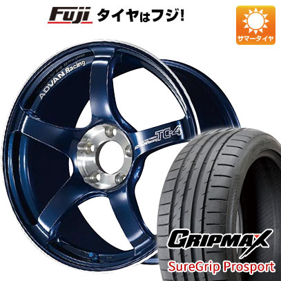 【新品国産車用5穴114.3】 夏タイヤ ホイール4本セット 225/40R18 グリップマックス シュアグリップ PRO SPORT BSW（限定） ヨコハマ アドバンレーシング TC-4 SE 8.5J 18インチ(送料無料)