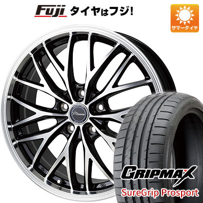 【新品国産車用5穴100】 夏タイヤ ホイール4本セット 215/40R18 グリップマックス シュアグリップ PRO SPORT BSW(限定) ホットスタッフ クロノス CH-113 7J 18インチ(送料無料)|フジ スペシャルセレクション