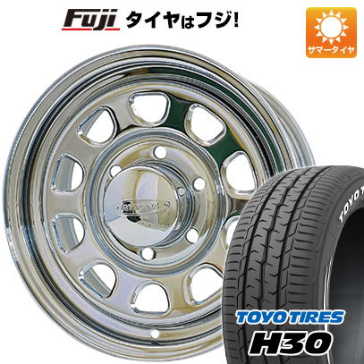 【新品】ハイエース200系 夏タイヤ ホイール4本セット 215/65R16 109/107R トーヨー H30 モリタ デイトナズ クローム 7J 16インチ(送料無料)|フジ スペシャルセレクション
