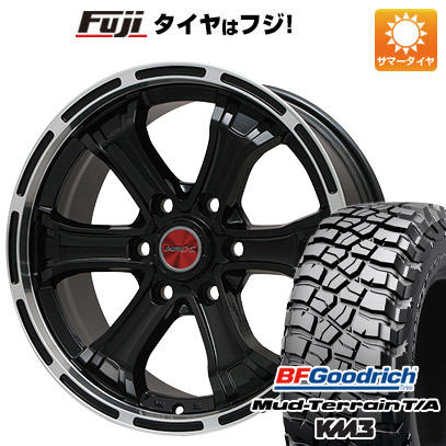 【新品】ランクル300 夏タイヤ ホイール4本セット 285/65R18 BFグッドリッチ マッドテレーンT/A KM3 ビッグウエイ B-MUD K(グロスブラックリムポリッシュ)トヨタ 8J 18インチ(送料無料)｜フジ スペシャルセレクション