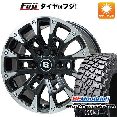 【新品国産車用6穴139.7】 夏タイヤ ホイール4本セット 35X12.5R17 BFグッドリッチ マッドテレーンT/A KM3 ビッグウエイ B-LUGNAS BRD(ブラックポリッシュ/ブラッククリア) 8J 17インチ(送料無料)
