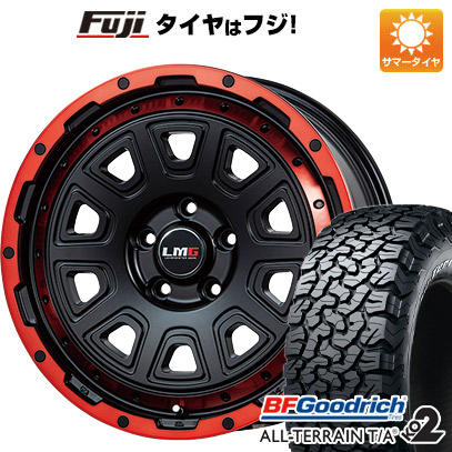 【新品】RAV4(アドベンチャー) 夏タイヤ ホイール4本セット 245/65R17 BFグッドリッチ オールテレーンT/A KO2 RWL/RBL レアマイスター LMG DS-10 マットブラック/レッドリム 7.5J 17インチ(送料無料)
