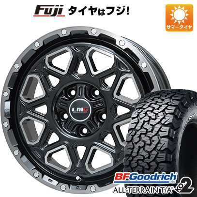 【新品】RAV4（アドベンチャー） 夏タイヤ ホイール4本セット 245/65R17 BFグッドリッチ オールテレーンT/A KO2 RWL/RBL レアマイスター LMG モンタグナ(ブラックポリッシュ/ブラッククリア) 7.5J 17インチ(送料無料)｜フジ スペシャルセレクション