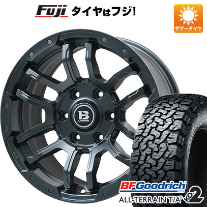 【新品国産車用6穴139.7】 夏タイヤ ホイール4本セット 275/70R17 BFグッドリッチ オールテレーンT/A KO2 RWL/RBL ビッグウエイ B-LUGNAS FRD(マットブラック) 8J 17インチ(送料無料)
