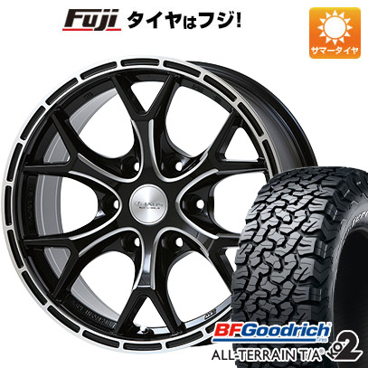 【新品国産車用6穴139.7】 夏タイヤ ホイール4本セット 35X12.5R17 BFグッドリッチ オールテレーンT/A KO2 RWL/RBL ジャオス トライブクロウ 8J 17インチ(送料無料)