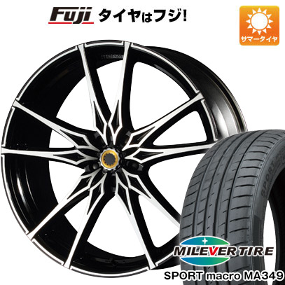 【新品国産車用5穴114.3】 夏タイヤ ホイール4本セット 225/35R20 ミレバー スポーツマクロ MA349（限定） エムズスピード ジュノウ ライジング【限定】 8.5J 20インチ(送料無料) 86,735円