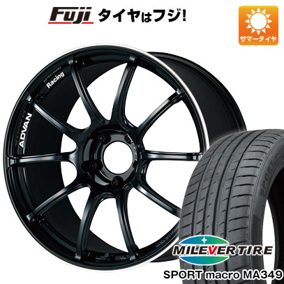 【新品国産車用5穴114.3】 夏タイヤ ホイール4本セット 225/45R19 ミレバー スポーツマクロ MA349(限定) ヨコハマ アドバンレーシング RZII 8J 19インチ(送料無料)|フジ スペシャルセレクション