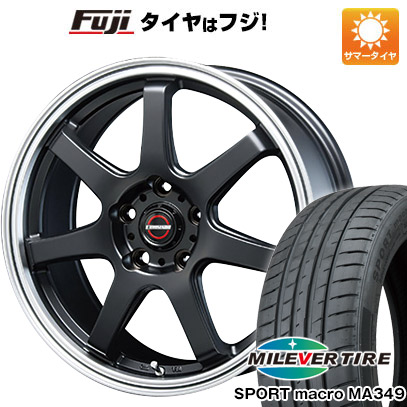 【新品国産車用5穴114.3】 夏タイヤ ホイール4本セット 215/50R17 ミレバー スポーツマクロ MA349（限定） ブレスト ユーロマジック タイプS-07 7.5J 17インチ(送料無料)｜フジ スペシャルセレクション