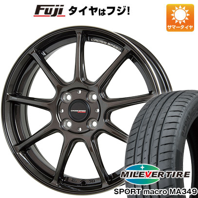 【新品国産車用4穴100】 夏タイヤ ホイール4本セット 195/50R16 ミレバー スポーツマクロ MA349（限定） ホットスタッフ クロススピード ハイパーエディションRS9 6J 16インチ(送料無料)