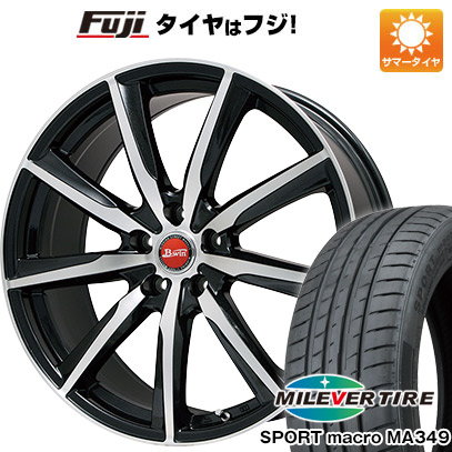 【新品国産車用5穴114.3】 夏タイヤ ホイール4本セット 255/35R20 ミレバー スポーツマクロ MA349（限定） ビッグウエイ B-WIN ヴェノーザ 9 8.5J 20インチ(送料無料)