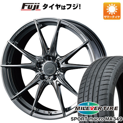 【新品国産車用5穴114.3】 夏タイヤ ホイール4本セット 235/35R19 ミレバー スポーツマクロ MA349（限定） WEDS ウェッズ F-ZERO FZ-2 8J 19インチ(送料無料)