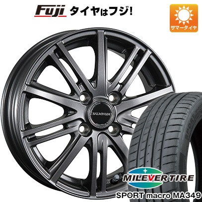 【新品】シエンタ 2015-22 夏タイヤ ホイール4本セット 195/50R16 ミレバー スポーツマクロ MA349（限定） ブリヂストン バルミナ BR10 6J 16インチ(送料無料)