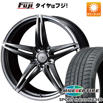 【新品国産車用5穴114.3】 夏タイヤ ホイール4本セット 235/35R19 ミレバー スポーツマクロ MA349（限定） WEDS ウェッズ F-ZERO FZ-3 8J 19インチ(送料無料)