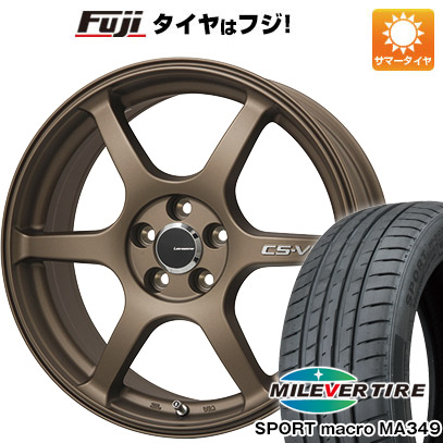 【新品】シエンタ 2022- 夏タイヤ ホイール4本セット 205/45R17 ミレバー スポーツマクロ MA349（限定） レアマイスター CS-V6(ブロンズ) 7J 17インチ(送料無料)