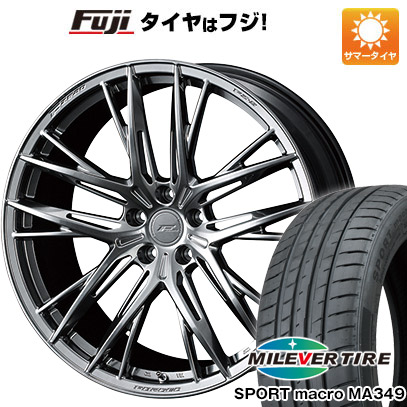 【新品国産車用5穴114.3】 夏タイヤ ホイール4本セット 235/35R19 ミレバー スポーツマクロ MA349（限定） WEDS ウェッズ F-ZERO FZ-5 8.5J 19インチ(送料無料)