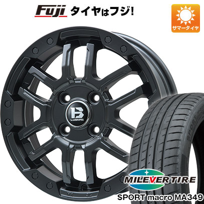 【新品】オーラ 夏タイヤ ホイール4本セット 205/50R17 ミレバー スポーツマクロ MA349（限定） ビッグウエイ B-LUGNAS FRD(マットブラック) 6.5J 17インチ(送料無料)