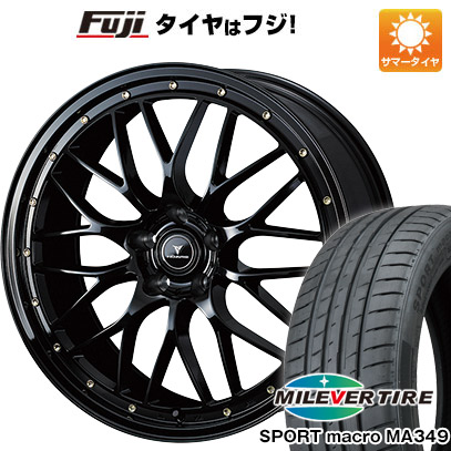 【新品国産車用5穴114.3】 夏タイヤ ホイール4本セット 225/35R20 ミレバー スポーツマクロ MA349（限定） WEDS ウェッズ ノヴァリス アセット M1 8.5J 20インチ(送料無料) 95,040円