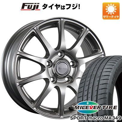 【新品国産車用5穴100】 夏タイヤ ホイール4本セット 205/50R17 ミレバー スポーツマクロ MA349（限定） ブリヂストン エコフォルム SE-23 7J 17インチ(送料無料)