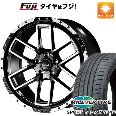 【新品国産車用5穴114.3】 夏タイヤ ホイール4本セット 255/35R20 ミレバー スポーツマクロ MA349（限定） ギャルソン ツェンレイン ヴォーグ 9J 20インチ(送料無料)