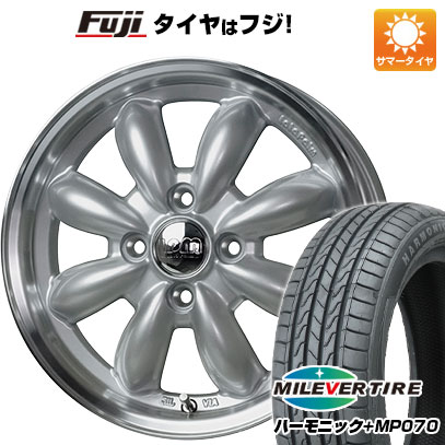 【新品 軽自動車】N-BOX タント スペーシア 夏タイヤ ホイール4本セット 165/55R15 ミレバー ハーモニック プラス MP070(限定) ホットスタッフ ララパーム カップ 2 4.5J 15インチ(送料無料)｜フジ スペシャルセレクション