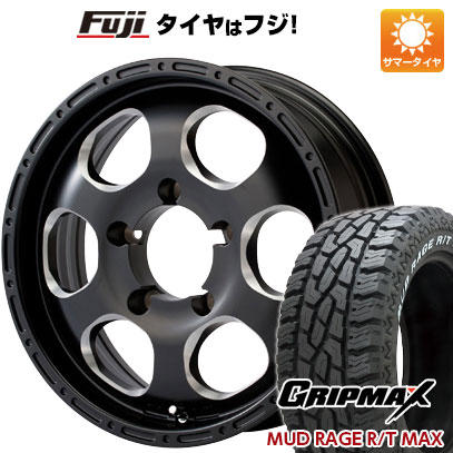 【新品】ジムニー 夏タイヤ ホイール4本セット 195R16C 104/102Q グリップマックス マッドレイジR/T MAX RWL(限定) エルフォード ブラッドストック 1P 5.5J 16インチ(送料無料)｜フジ スペシャルセレクション