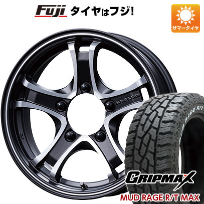 【新品】ジムニー 夏タイヤ ホイール4本セット 195R16C 104/102Q グリップマックス マッドレイジR/T MAX RWL(限定) エムズスピード キーラー 5.5J 16インチ(送料無料)