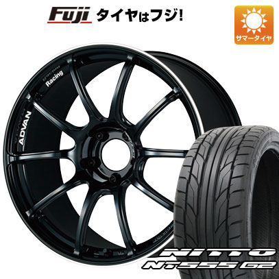 【パンク保証付き】【新品国産車用5穴100】 夏タイヤ ホイール4本セット 215/40R18 ニットー NT555 G2 ヨコハマ アドバンレーシング RZII 7.5J 18インチ(送料無料)