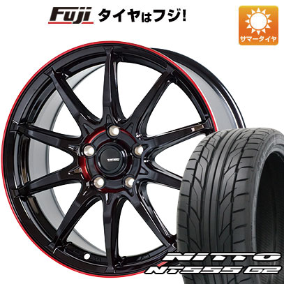 【パンク保証付き】【新品国産車用5穴114.3】 夏タイヤ ホイール4本セット 215/40R18 ニットー NT555 G2 ホットスタッフ ジースピード P-05R 7J 18インチ(送料無料)