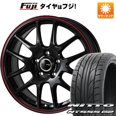【パンク保証付き】【新品国産車用5穴114.3】 夏タイヤ ホイール4本セット 215/40R18 ニットー NT555 G2 モンツァ JPスタイル ジェファ 7.5J 18インチ(送料無料)