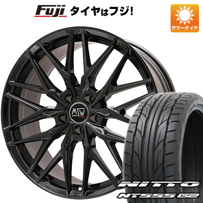 【パンク保証付き】【新品国産車用5穴114.3】 夏タイヤ ホイール4本セット 235/35R19 ニットー NT555 G2 MSW by OZ Racing MSW 50(グロスブラック) 8J 19インチ(送料無料)