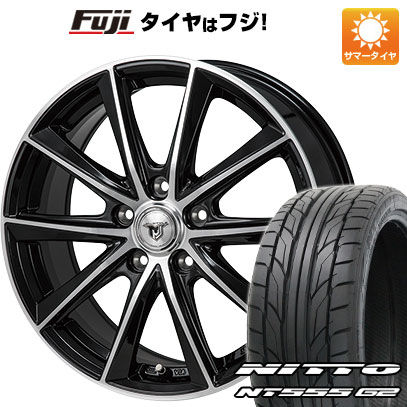 【パンク保証付き】【新品国産車用5穴114.3】 夏タイヤ ホイール4本セット 215/40R18 ニットー NT555 G2 モンツァ JPスタイル MJ01 7.5J 18インチ(送料無料)